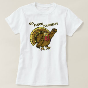 Lustiges die Erntedank-Türkei-Wortspiel T-Shirt