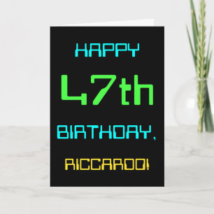 Lustiges Digital-Computing-Themen 47. Geburtstag Karte