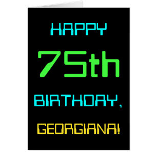 Lustiges Digital-Computing-Themen 75. Geburtstag