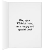Lustiges Digital-Computing-Themen 75. Geburtstag (Innen (Rechts))