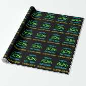 Lustiges digitales Computing-Thema 30. Geburtstag Geschenkpapier (Ungerollt)