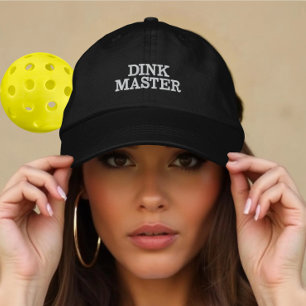 Lustiges Dink Master Geschenk für Pickleball-Spiel Bestickte Baseballkappe