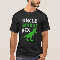 Lustiges Dino-T-Shirt Onkel-Saurus Rex Shirt Mens