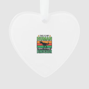 Lustiges Dinosaurier Mensch Kostüm Halloween Ornament
