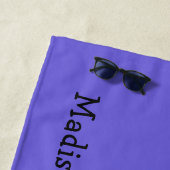 Lustiges Dinosaurier-Name- u. -farbbadetuch Strandtuch (Beispiel)