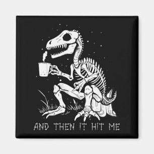 Lustiges Dinosaurier-Skelett-Kostüm Goth Männer Fr Magnet