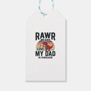 Lustiges Dinosaurier-Vater RAWR Vintage-Shirt-Desi Geschenkanhänger