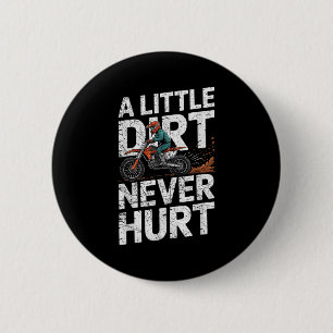 Lustiges Dirt Bike T-Shirt für Jungen Männer Motor Button