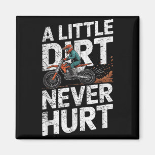 Lustiges Dirt Bike T-Shirt für Jungen Männer Motor Magnet