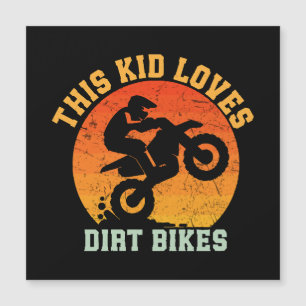 Lustiges Dirtbike für Kinder Magnetkarte