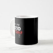 Lustiges Disc Golf - Bist du gut im Disc Golf Kaffeetasse (Vorderseite Links)