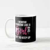 Lustiges Disc-Golf-Design für Mädchen Frauen Disc Kaffeetasse (Links)