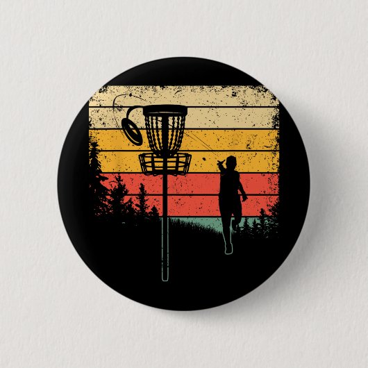 Lustiges Disc-Golf-Design für Männer Frauen Kinder Button (Vorderseite)