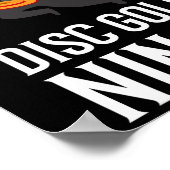 Lustiges Disc-Golf-Ninja-Geschenk Golfer Disc-Spie Poster (Ecke)