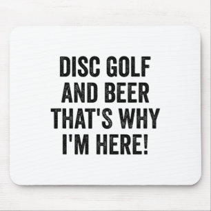 Lustiges Disc-Golf-Shirt Männer Frau Ich Disc Golf Mousepad