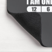 Lustiges Disc-Golf-Zitat-Design, ich bin unterstab Mousepad (Ecke)
