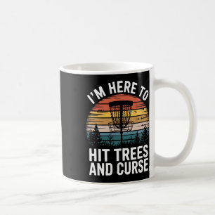 Lustiges Discgolf trifft Bäume und flucht Retro Di Kaffeetasse
