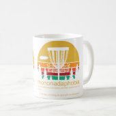 Lustiges Disk-Golf Mononadaphobie Kaffeetasse (VorderseiteRechts)