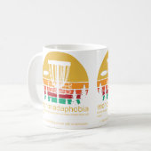 Lustiges Disk-Golf Mononadaphobie Kaffeetasse (Vorderseite Links)