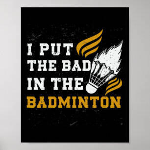 Lustiges Dminton-Shirt Männer Frauen Dminton-Spiel Poster