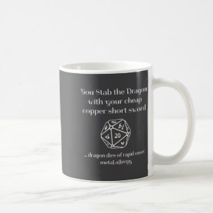 Lustiges Dnd-Geschenk für Rollenspiele Rpg Kaffeetasse