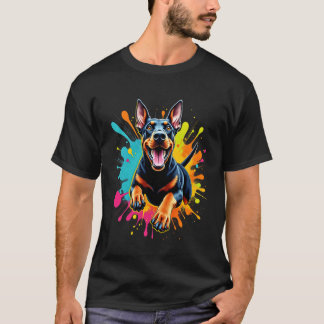 Lustiges Dobermann-Hund-Design für Dobermann-Liebh T-Shirt
