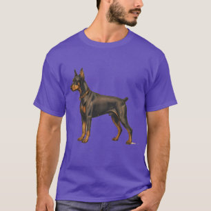Lustiges Dobermann-Hundeschüssel-T-Shirt T-Shirt