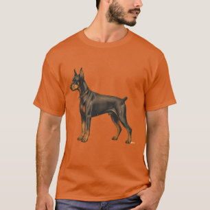 Lustiges Dobermann-Hundeschüssel-T-Shirt T-Shirt
