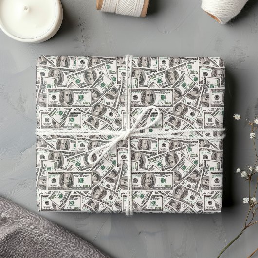 Lustiges Dollarmuster-Geburtstagsgeschenkpapier  Geschenkpapier