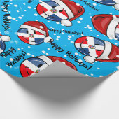 Lustiges Dominikanische Geschenkpapier (Ecke)
