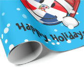 Lustiges Dominikanische Geschenkpapier (Rolleneckpunkt)