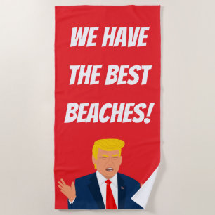 Lustiges Donald-Trump-Cartoon-Strandtuch-Geschenk Strandtuch