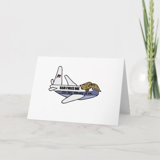 Lustiges Donald Trumppräsidentenflugzeug Karte (Vorderseite)