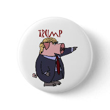 Lustiges Donald- Trumpschwein-politischer Cartoon