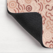Lustiges Doodle-Muster Mousepad (Ecke)