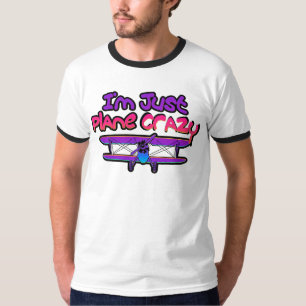 Lustiges Doppeldecker-Flugzeug T-Shirt