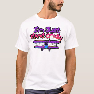 Lustiges Doppeldecker-Flugzeug T-Shirt