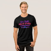Lustiges Doppeldecker-Flugzeug Tri-Blend Shirt (Vorderseite voll)