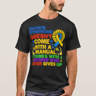 Lustiges Down-Syndrom Gelbe und blaue Schleife Son T-Shirt