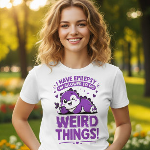 Lustiges Drachen-Epilepsie-Bewusstseinsgeschenk T-Shirt
