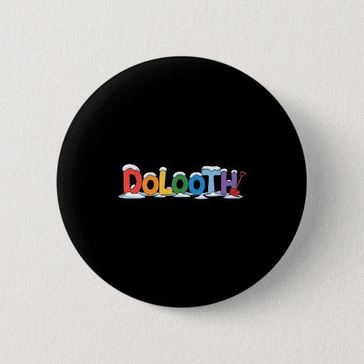Lustiges Duluth Minnesota phonetisches Geschenk fü Button (Vorderseite)