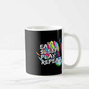Lustiges Eat Sleep Play Repeat Spieler Geschenk Li Kaffeetasse
