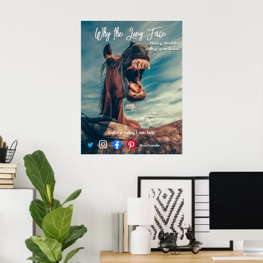 lustiges echtes Anwesen Poster (Heimbüro)