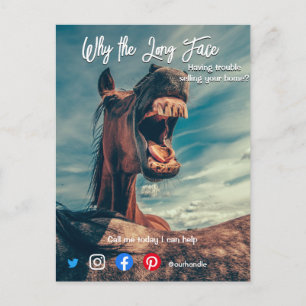 lustiges echtes Anwesen Postkarte