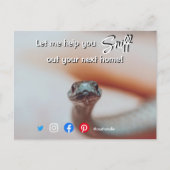 lustiges echtes Anwesen schnuppern Sie Ihre nächst Postkarte (Vorderseite)