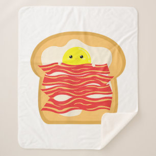 Lustiges Ei in einem Speck-Toast-Bett T-Shirt - Es Sherpadecke