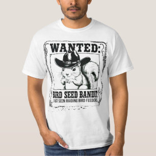 Lustiges Eichhörnchen Gesuchtes Poster   Vogelfutt T-Shirt