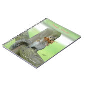 Lustiges Eichhörnchen kundengebundenes Notizbuch Notizblock (Linke Seite)