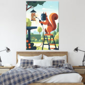 Lustiges Eichhörnchen Leinwanddruck (Insitu (Schlafzimmer))