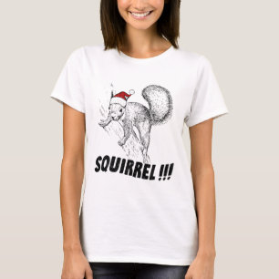 Lustiges Eichhörnchen mit Hut Weihnachtsurlaub Old T-Shirt